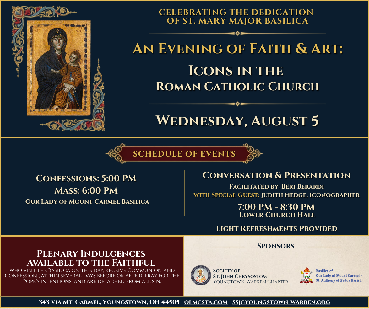 Icons in the Catholic Church August 5, 2026